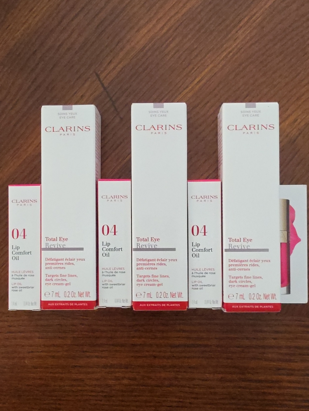 Clarins Total Eye Revive + Lip Comfort Oil Set